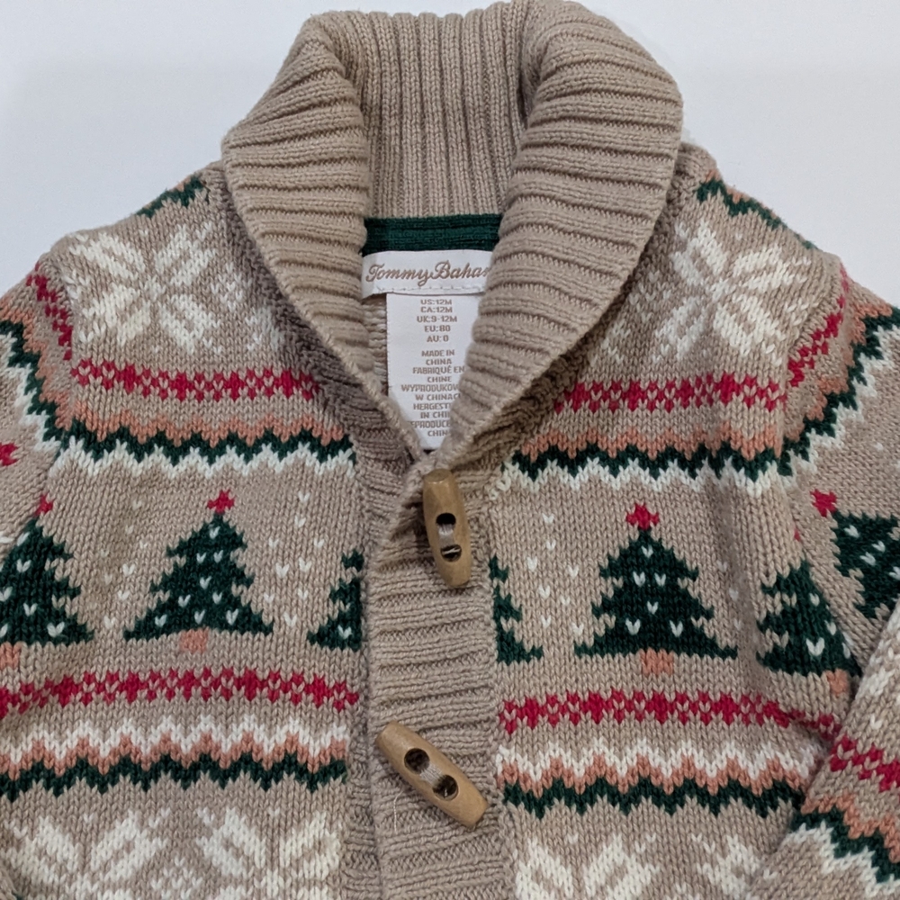 Tommy Bahama Christmas Cardigan Sweater in 12 Month Size for Toddler/Baby